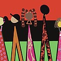 Family Digital Art by D Powell-Smith