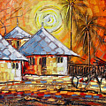 Family Homeward Painting by Paul Gbolade Omidiran Family Homeward Painting by Paul Gbolade Omidiran