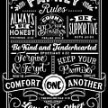 Family Rules Verses Digital Art by Sambel Pedes Family Rules Verses Digital Art by Sambel Pedes