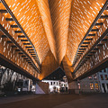 Famous Stadshall building in the centre of Ghent on Poeljemarkt square by Vaclav Sonnek