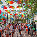 Famous Umbrella Street in Puerto Plata Dominican Republic by Peter Ciro