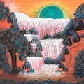 Fantasy Falls Painting by Esoteric Gardens KN Fantasy Falls Painting by Esoteric Gardens KN