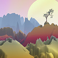 Fantasy Mountain Digital Art by Phil Perkins Fantasy Mountain Digital Art by Phil Perkins