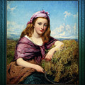 Farm Girl with Sickle and Cut Flowers by Edward John Cobbett Classical Art Old Masters Reproduction Painting by Rolando Burbon Farm Girl with Sickle and Cut Flowers by Edward John Cobbett Classical Art Old Masters Reproduction Painting by Rolando Burbon