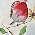Fat little Finch Painting by Roxy Rich Fat little Finch Painting by Roxy Rich