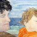 Father and Son Painting by John Klobucher Father and Son Painting by John Klobucher