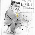 Fats Domino Drawing by Phil Mckenney Fats Domino Drawing by Phil Mckenney