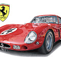 Ferrari 250 Gto by Clive Botha - The Cartist Ferrari 250 Gto by Clive Botha - The Cartist