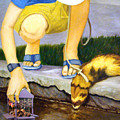 Ferret and Boy with Toy Cart Digital Art by Karen Zuk Rosenblatt Ferret and Boy with Toy Cart Digital Art by Karen Zuk Rosenblatt