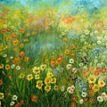 Field of Wildflowers Painting by Barbara Landry Field of Wildflowers Painting by Barbara Landry