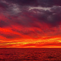 Fiery Sunset in Oceanside - January 10, 2022 Photograph by Rich Cruse Fiery Sunset in Oceanside - January 10, 2022 Photograph by Rich Cruse