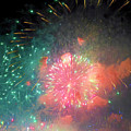Firework Abstracts 10 by Bonnie Follett