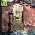 First Headquarters Gate Entrance Painting by Merana Cadorette First Headquarters Gate Entrance Painting by Merana Cadorette