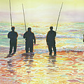 Fishing Line Painting by Marguerite Chadwick-Juner Fishing Line Painting by Marguerite Chadwick-Juner
