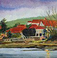 Fishing Town of Maninos Fene La Coruna Galicia Spain Oil Painting Painting by Pablo Avanzini Fishing Town of Maninos Fene La Coruna Galicia Spain Oil Painting Painting by Pablo Avanzini