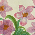 Five Flowers Painting by Lisa Neuman Five Flowers Painting by Lisa Neuman