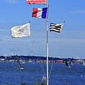 Flags by the Bay Photograph by Jim Feldman Flags by the Bay Photograph by Jim Feldman