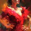 Flamenco Dancer, 17 Painting by AM FineArtPrints Flamenco Dancer, 17 Painting by AM FineArtPrints