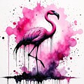 Flamingo Burst by Stephanie Fischer
