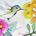 Floaty Hummingbird 3 Painting by Roxy Rich Floaty Hummingbird 3 Painting by Roxy Rich