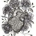 Floral Resilience Autotomically Correct Heart Water Color Flowers by Kathy Pope