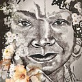 Flower Mixed Media by Angie ONeal Flower Mixed Media by Angie ONeal