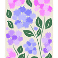 Flower Market New York Retro Floss Flowers Painting by Modern Art Flower Market New York Retro Floss Flowers Painting by Modern Art