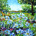 Flower Meadow Painting by Mirek Kuzniar Flower Meadow Painting by Mirek Kuzniar