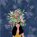 Flower Power Mixed Media by Claudia Schoen Flower Power Mixed Media by Claudia Schoen