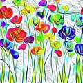 Flower Stems 18/17 by Toni Somes