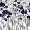 Flower Stems 8/2 by Toni Somes
