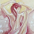 Flowing Long Hair Painting by Luisa Millicent Flowing Long Hair Painting by Luisa Millicent