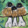 Fluffies Painting by Roxy Rich Fluffies Painting by Roxy Rich