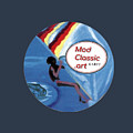 Flying Windsurfer ModClassic Art Painting by Enrico Garff Flying Windsurfer ModClassic Art Painting by Enrico Garff