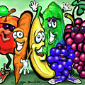 Food Rainbow Digital Art by Kevin Middleton Food Rainbow Digital Art by Kevin Middleton
