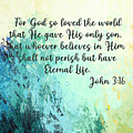 For God so loved the world that whoever believes in him shall not perish but have eternal life Digital Art by Linda Bailey For God so loved the world that whoever believes in him shall not perish but have eternal life Digital Art by Linda Bailey