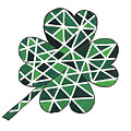 Four Leaf Clover Mixed Media by Lisa Neuman Four Leaf Clover Mixed Media by Lisa Neuman