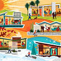 Four Seasons Of Mid Century Living by Diane Dempsey