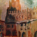 Frias Castle Painting by Roxy Rich Frias Castle Painting by Roxy Rich