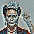 Frida Kahlo Mug Shot Mugshot 2 Painting by Tony Rubino Frida Kahlo Mug Shot Mugshot 2 Painting by Tony Rubino