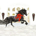 Friesian Christmas Digital Art by Fran J Scott Friesian Christmas Digital Art by Fran J Scott