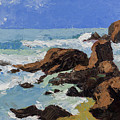 Frouxeira Beach Oil on Wood Painting Galicia Spain Painting by Pablo Avanzini Frouxeira Beach Oil on Wood Painting Galicia Spain Painting by Pablo Avanzini
