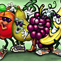 Fruits Painting by Kevin Middleton Fruits Painting by Kevin Middleton