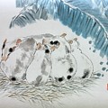 Fu PIG Painting by Carmen Lam Fu PIG Painting by Carmen Lam