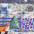 Full Moon Quilt Painting by Diane Phalen Full Moon Quilt Painting by Diane Phalen