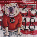 GA Bulldog Painting by Lucia Stewart GA Bulldog Painting by Lucia Stewart