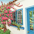 Garden Bungalow Painting by Lori Taylor Garden Bungalow Painting by Lori Taylor