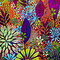 Garden Landscape. Mixed Media by Trudee Hunter Garden Landscape. Mixed Media by Trudee Hunter