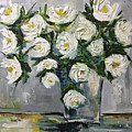 Gardenias in Bloom Painting by Roxy Rich Gardenias in Bloom Painting by Roxy Rich
