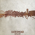 Gateshead England Skyline #49 Digital Art by Michael Tompsett Gateshead England Skyline #49 Digital Art by Michael Tompsett